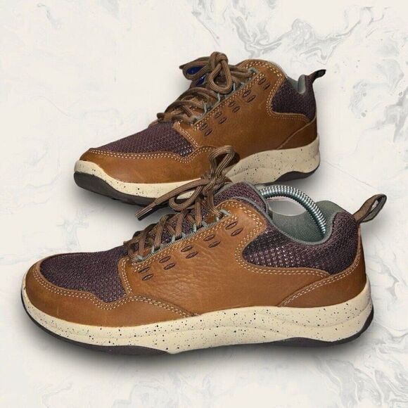L.L. Bean Traverse Trail Outdoor Brown Leather Mesh Sneakers Women's Size 10D - Picture 1 of 8